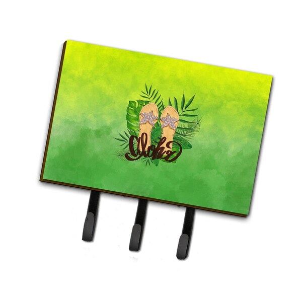 Carolines Treasures Aloha Flip Flops Leash or Key Holder BB7449TH68 - main